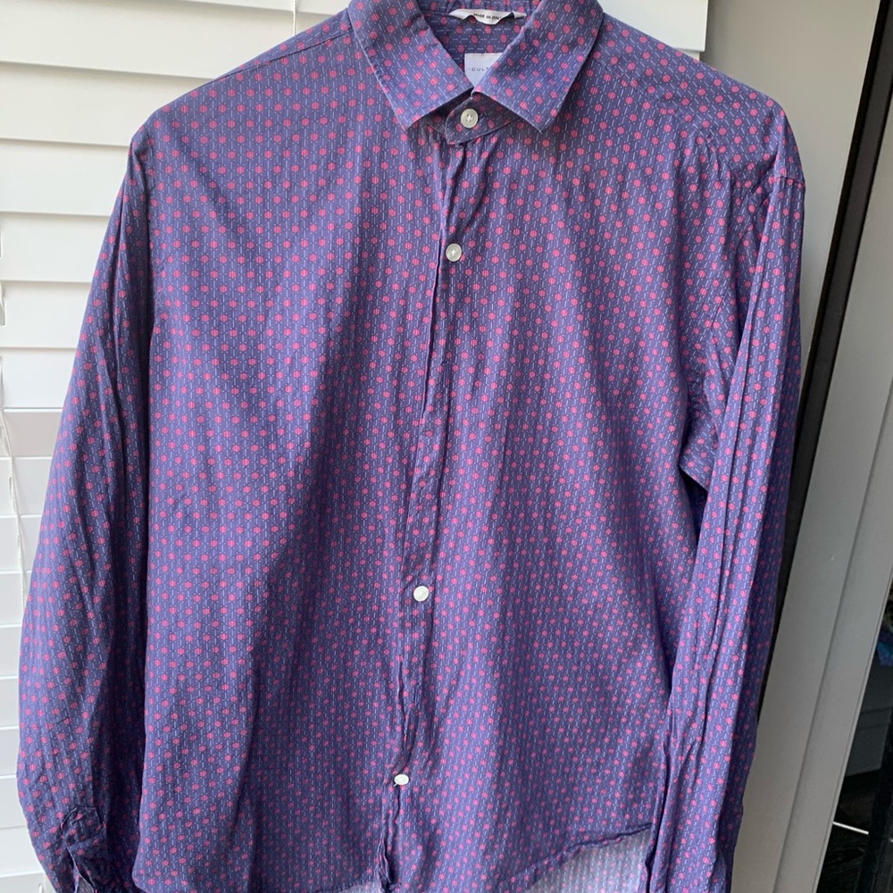 CULTURATA tailored fit made in Italy long sleeve M